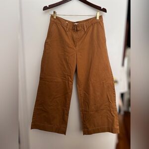 Loft wide leg tan pants, size 6